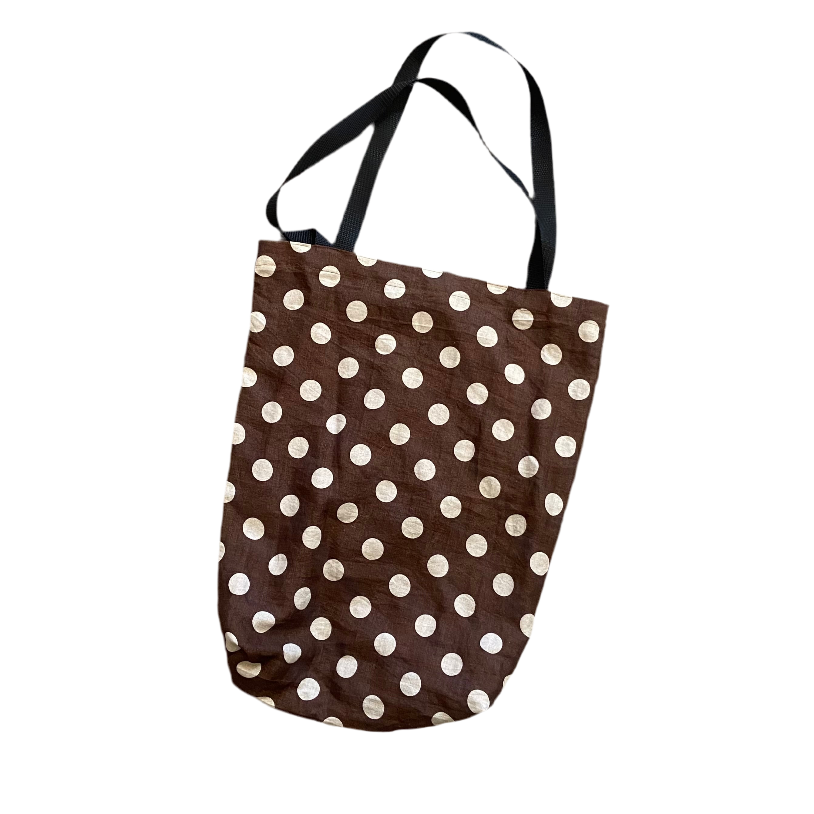 Handmade Fabric Tote Bags with Webbed Shoulder Strapes