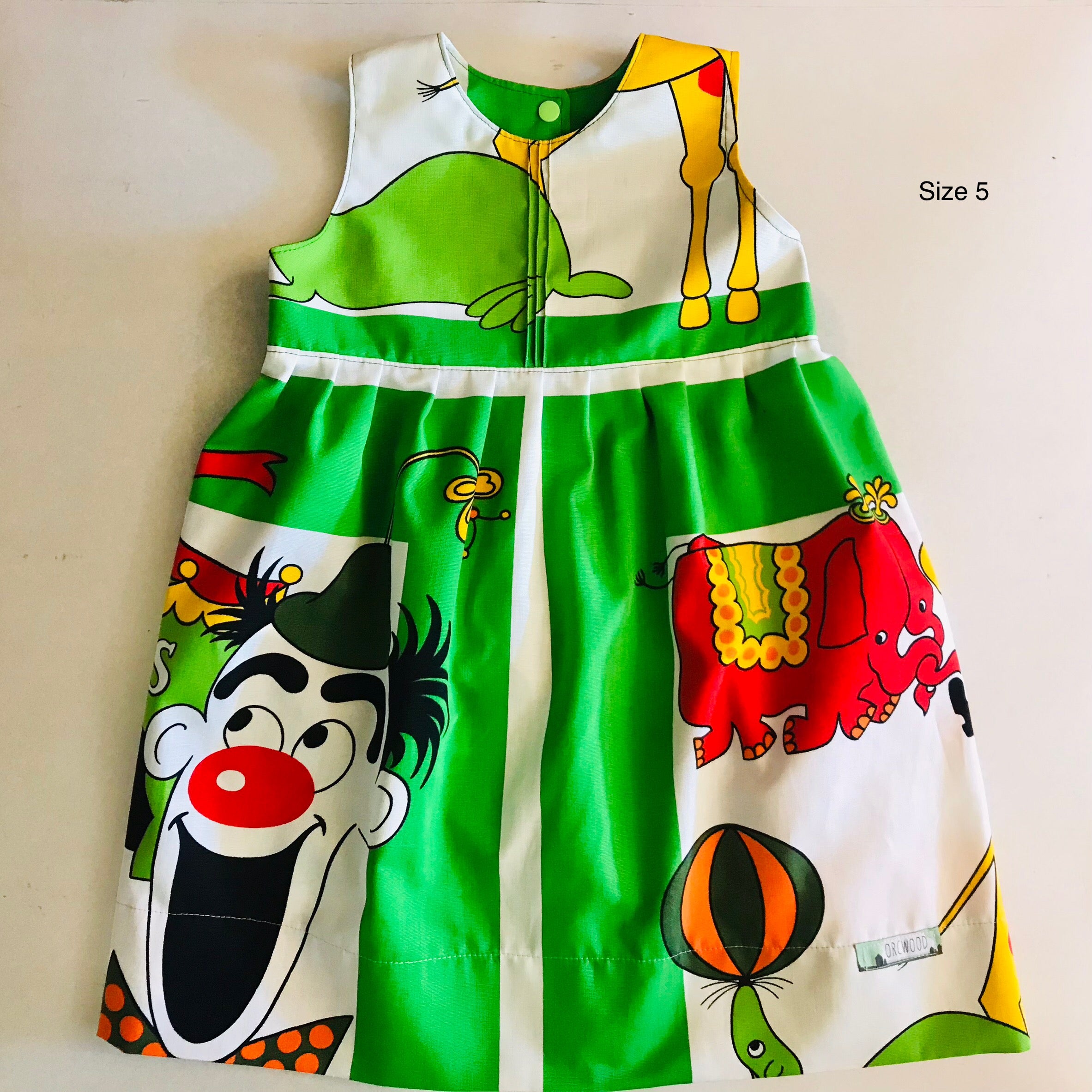 Girls empire handmade dress - Vintage Circus