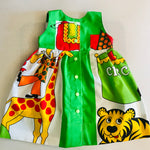 Girls empire handmade dress - Vintage Circus