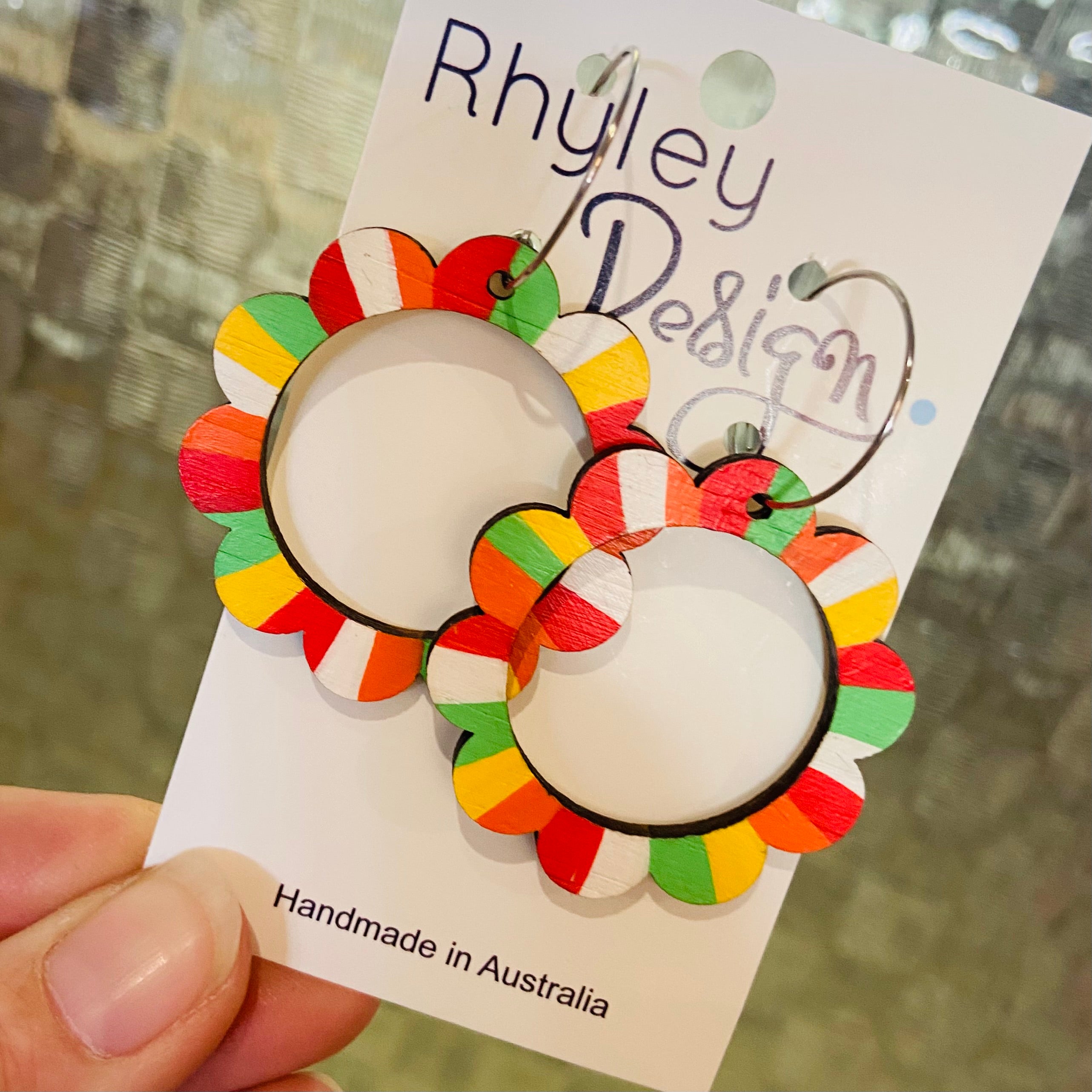 Wheel of Colour Statement Earrings