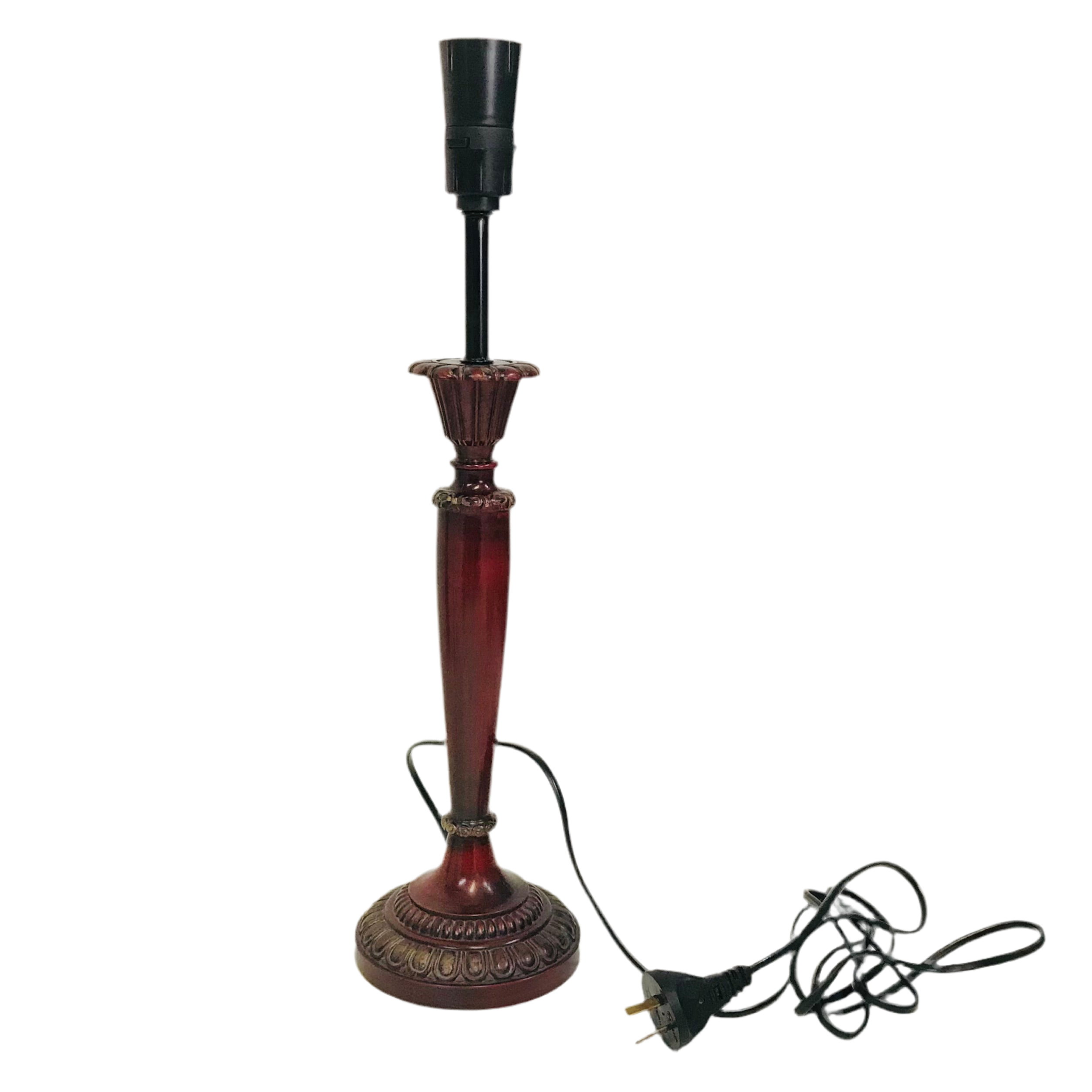 Lamp Base Only - Cherry Ornate Table Lamp