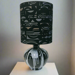 Custom Lamp Shade only - Abstract Screen: Black