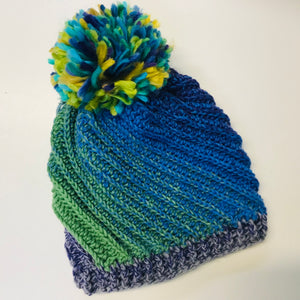 Crochet Wool Blend Beanies - various colours