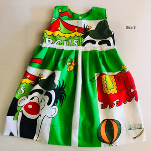 Girls empire handmade dress - Vintage Circus