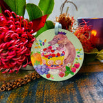 Australian animals and festive food Christmas ceramic oil diffuser ornaments