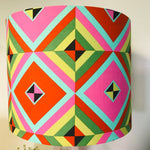 Bright Diamond Print large Tripod Table Lamp