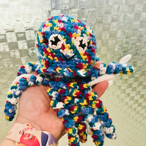 Octopus Crochet Toy - multi coloured