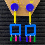 Rainbow Dangle Earrings