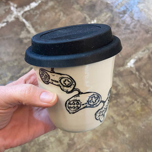 Handmade Travel Cup with Silicone Lid