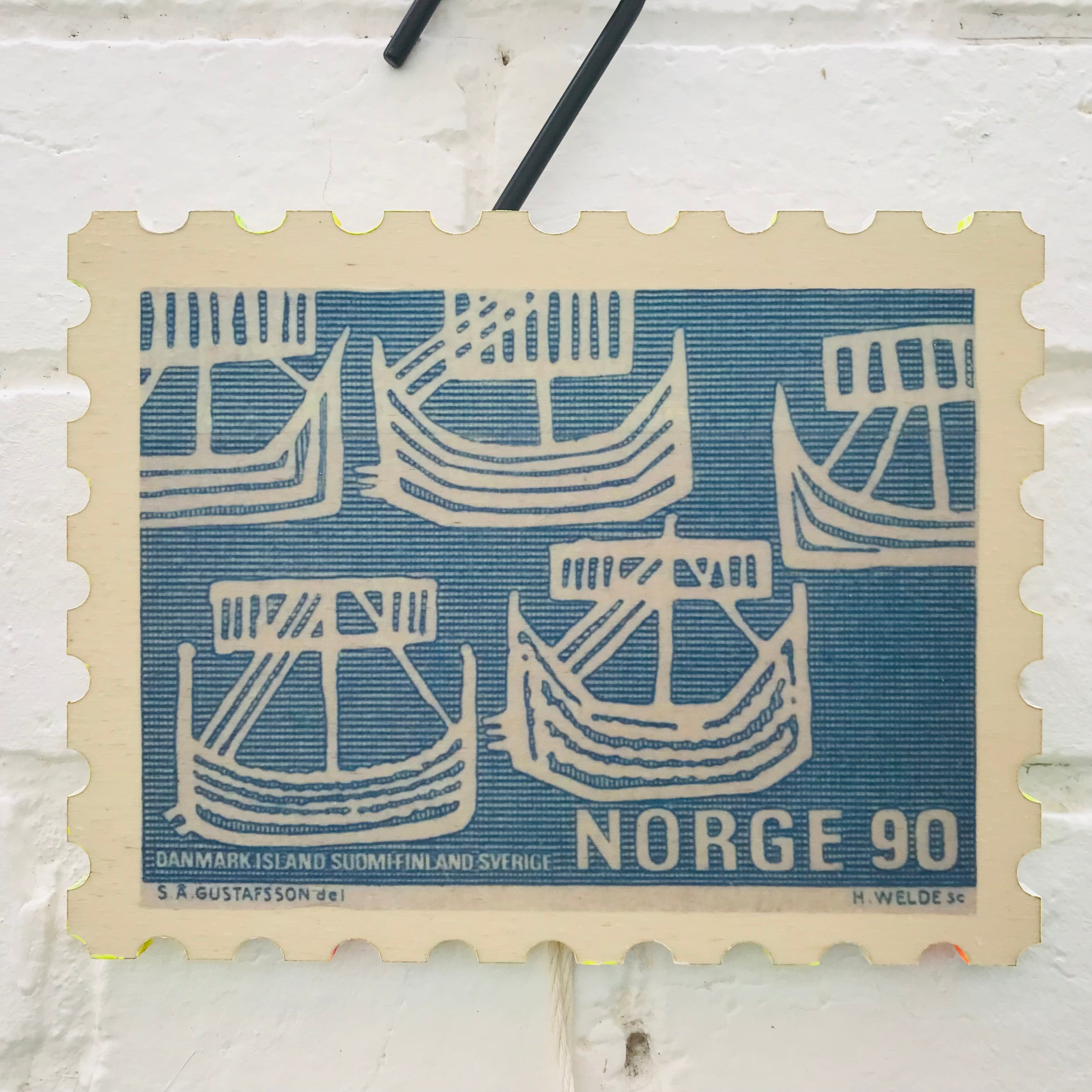 Wooden Stamp Hanging Art Pieces