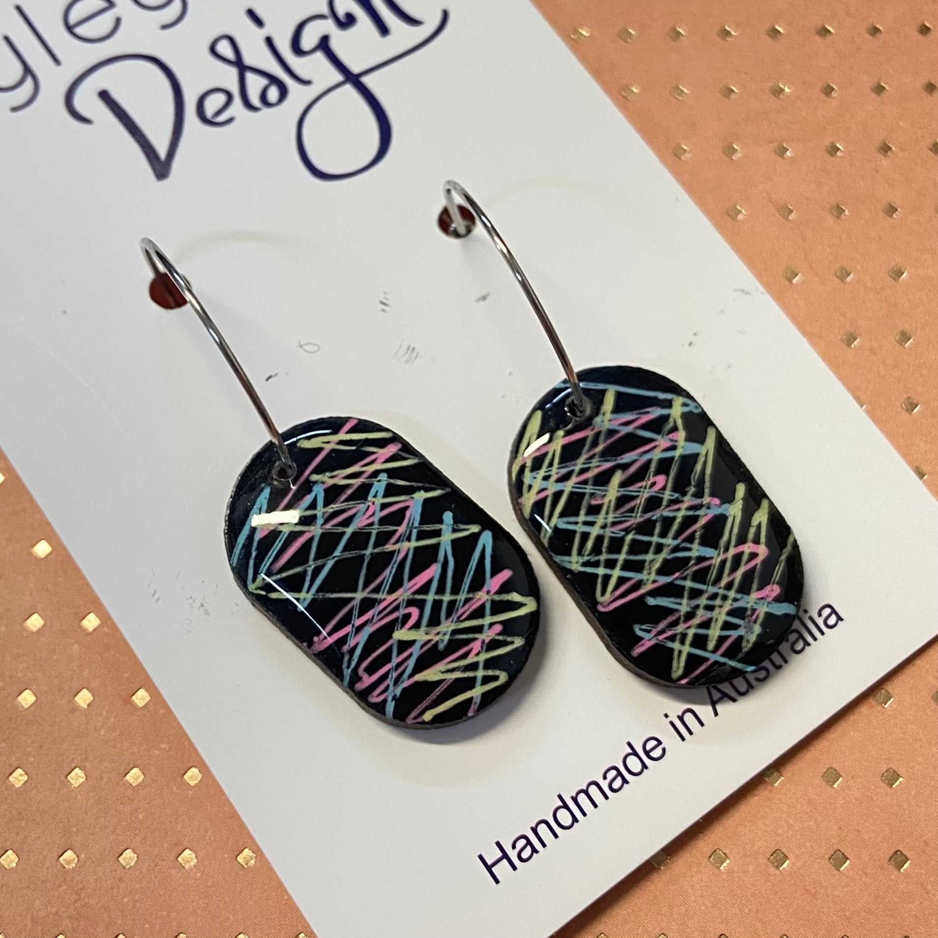 Squiggle Statement Earrings