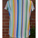 Women's Handmade Organic Cotton Tee - Candy stripe