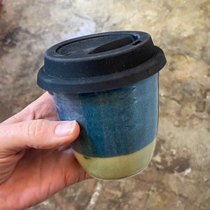 Handmade Travel Cup with Silicone Lid