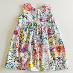 Girls empire handmade dress - Pastel Floral