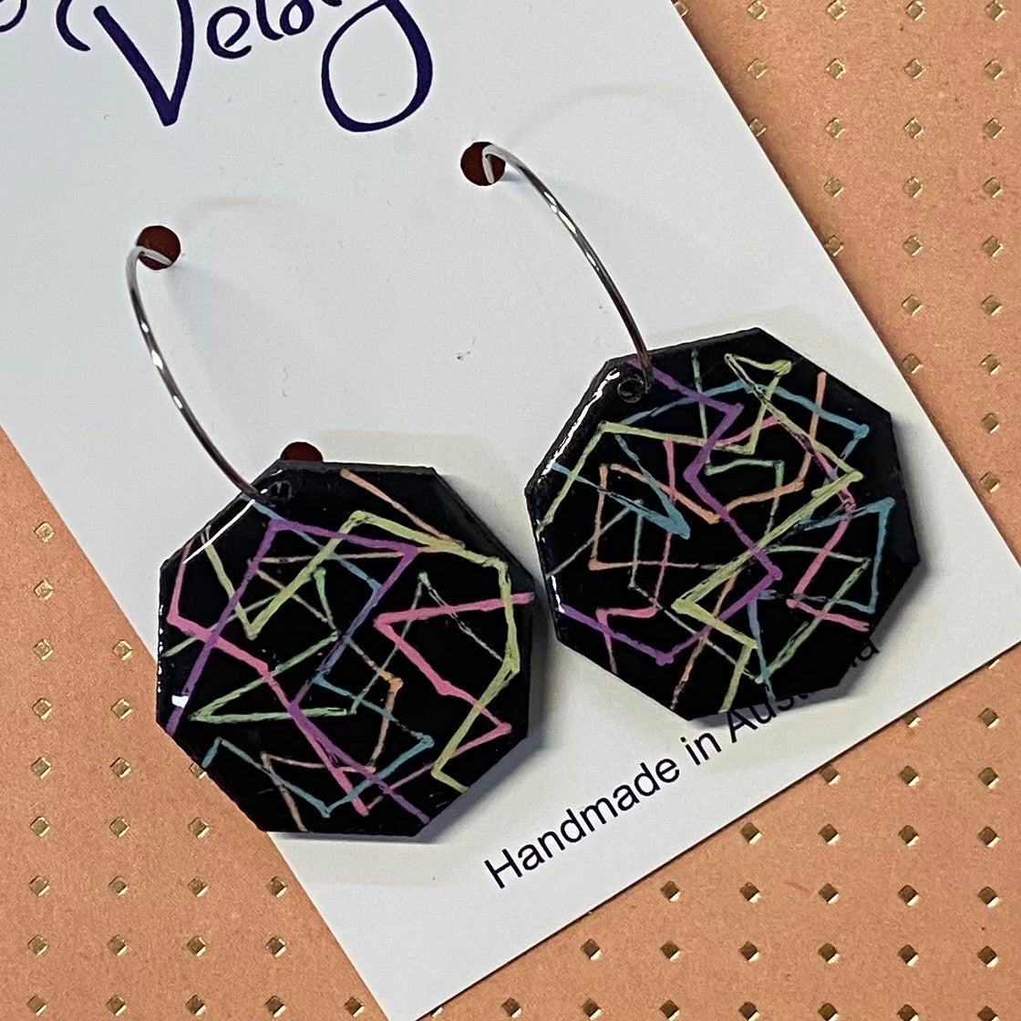 Squiggle Statement Earrings