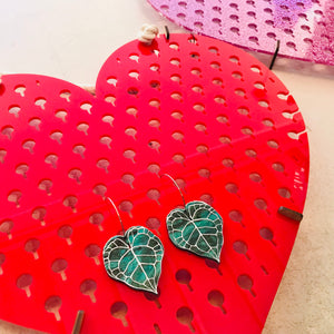 Lasercut Earring Heart Hanging Organiser