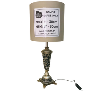 Lamp Base Only - Filigree Pewter Look Table Lamp