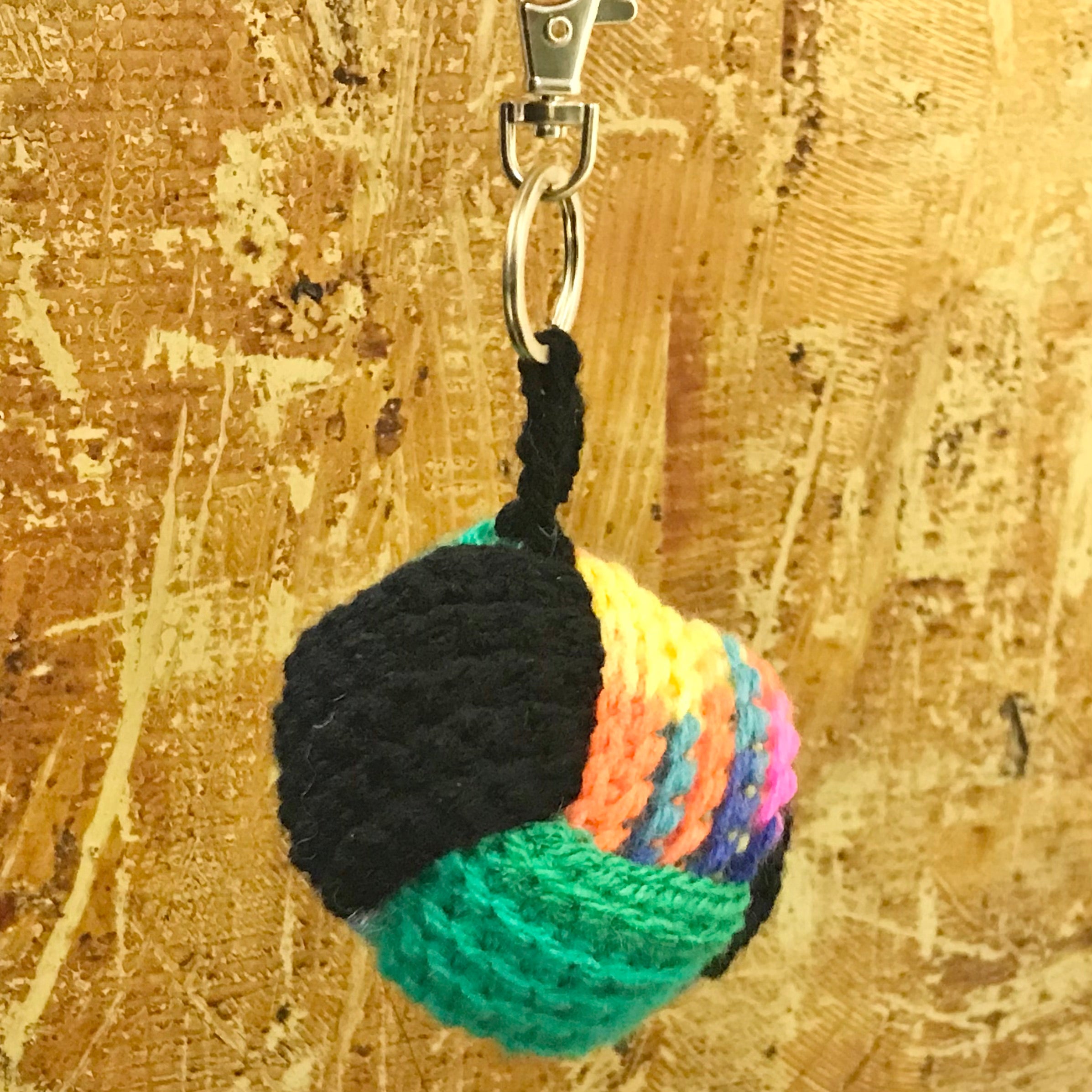 Crochet Ball keyring