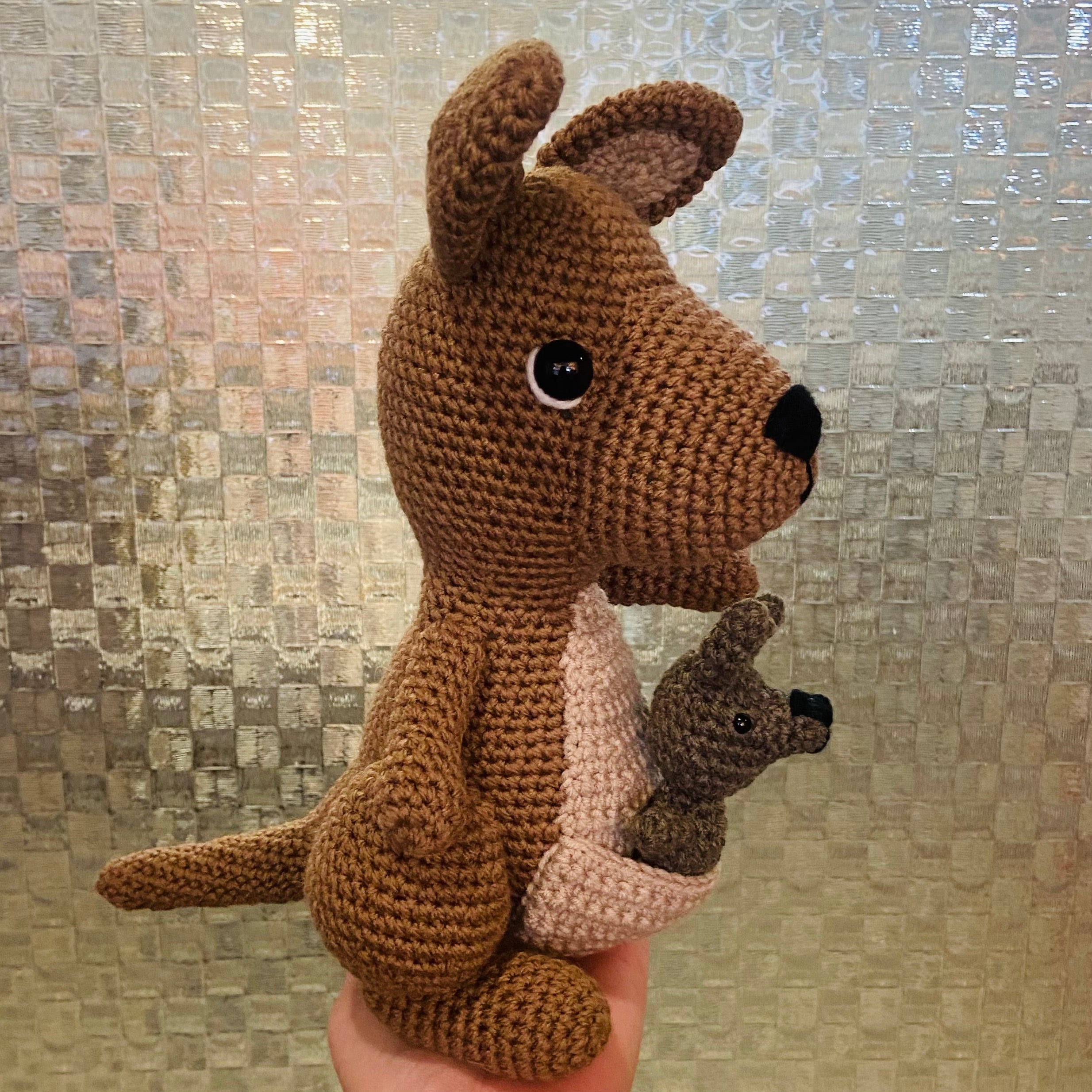 Kangaroo & Joey Crochet Toy