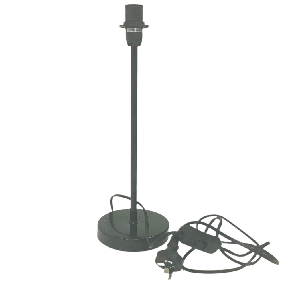 Lamp Base Only - Black Stick Table Lamp