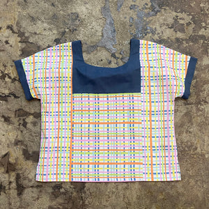 Women's Handmade Yoke Top - Basket Weave