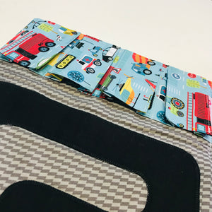 Handmade Fabric Toy Car Travel Roll Wallet