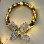 Handmade Light Up Christmas Wreath