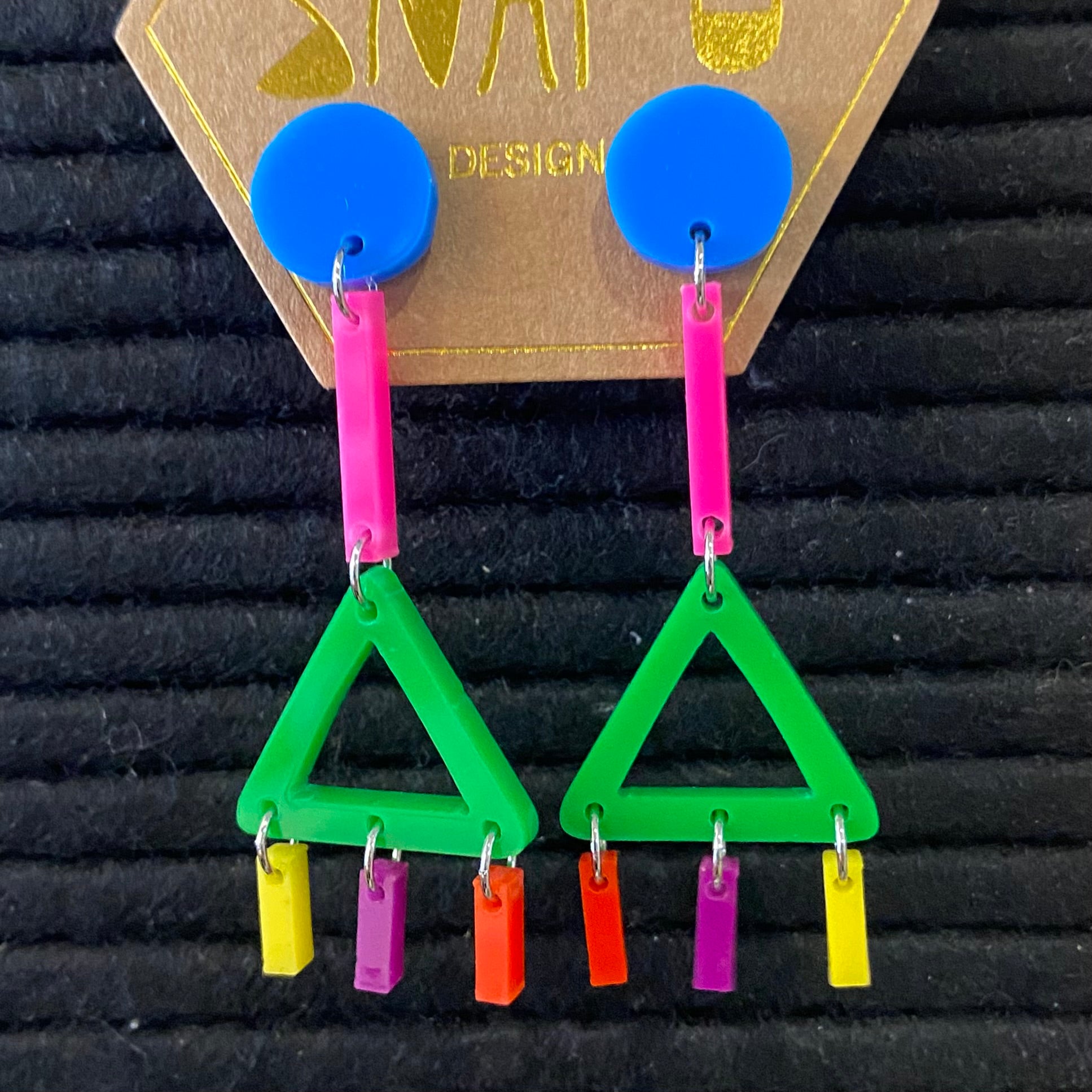 Rainbow Dangle Earrings