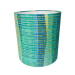 Mid Mod Lines Lamp in Green, Creams and Blues