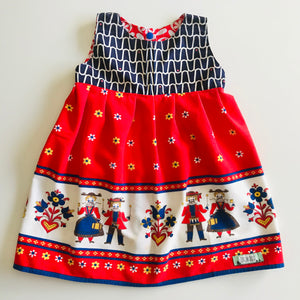 Girls empire handmade dress - Vintage Folkart