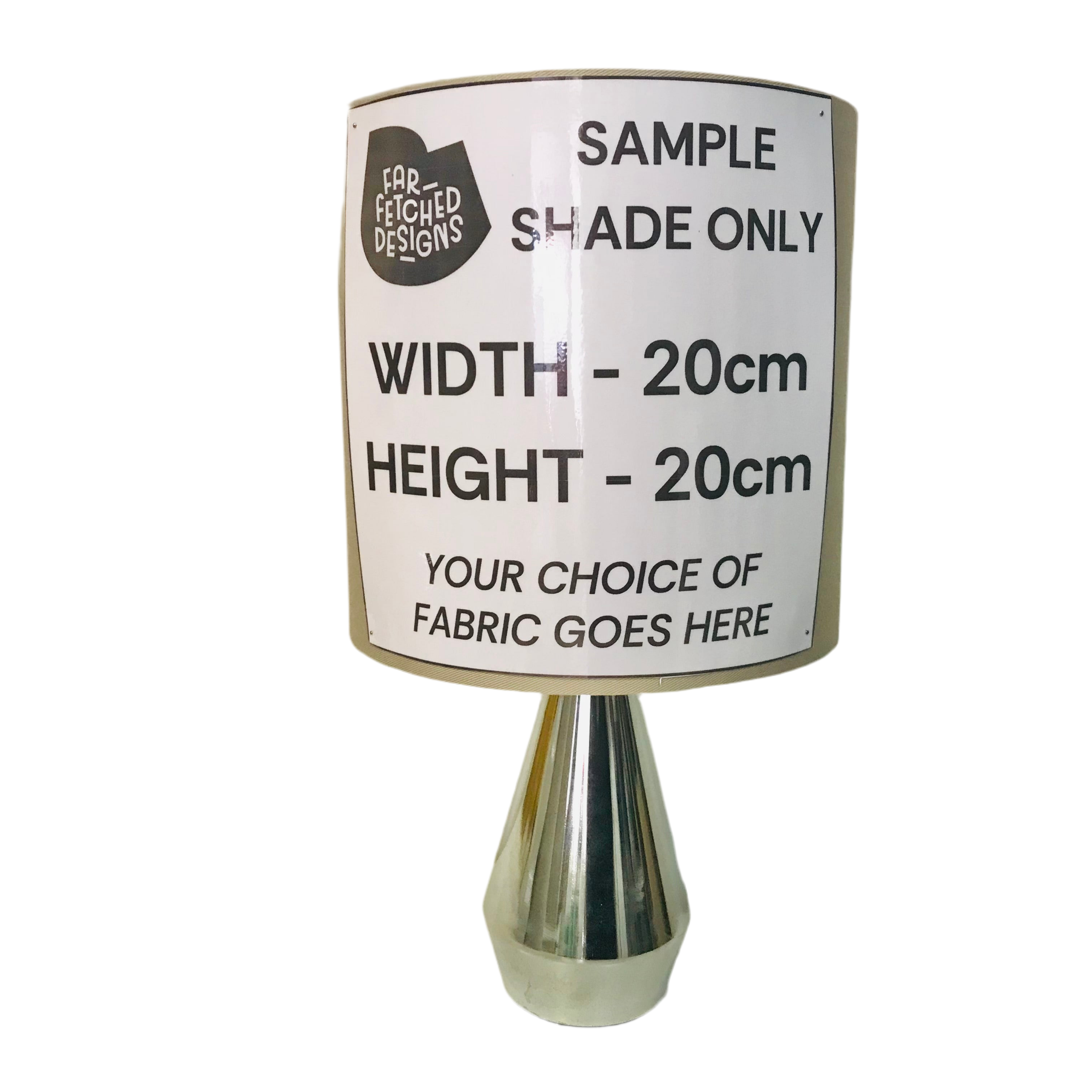 Lamp Base Only - Small Chrome Touch Lamp