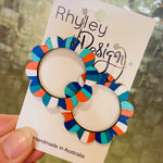 Wheel of Colour Statement Earrings