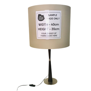 Lamp Base Only - Cherry Tapered Cigar Table Lamp