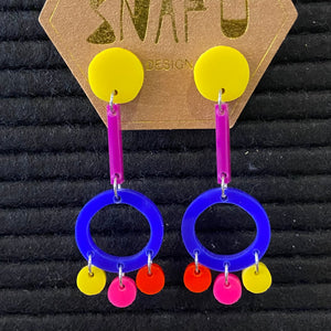 Rainbow Dangle Earrings