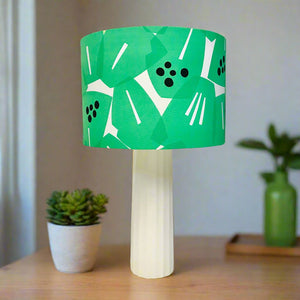 Green Poppy Tall Ceramic Table Lamp