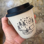 Handmade Travel Cup with Silicone Lid