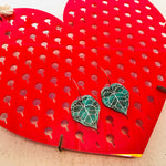 Lasercut Earring Heart Hanging Organiser