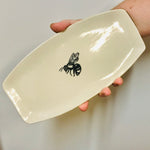 Handthrown Pottery Oval Trinket Tray Platter