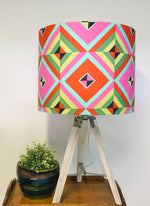 Bright Diamond Print large Tripod Table Lamp