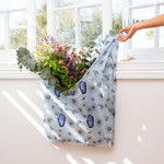 Reusable travel tote bag - Blue Vase