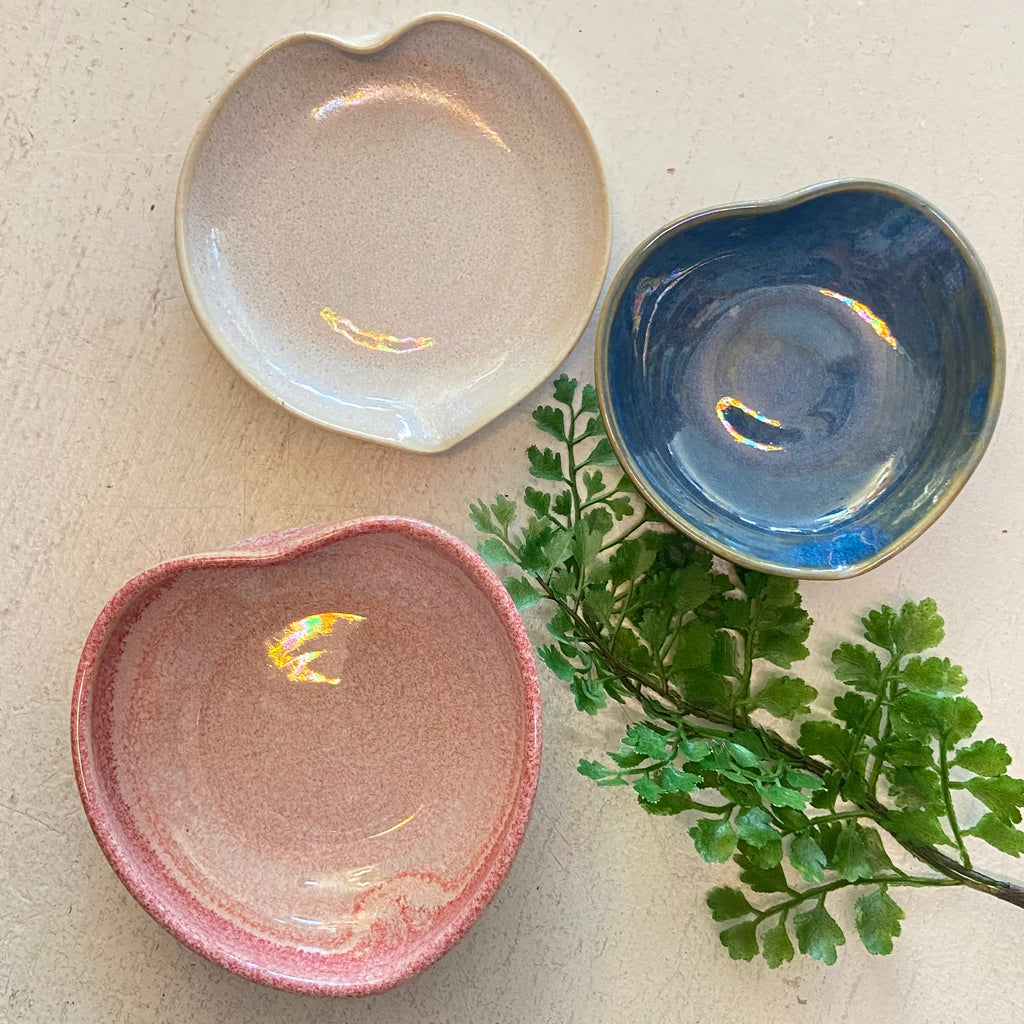 Handthrown Pottery Heart Trinket Dish