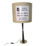 Lamp Base Only - Cherry Tapered Cigar Table Lamp