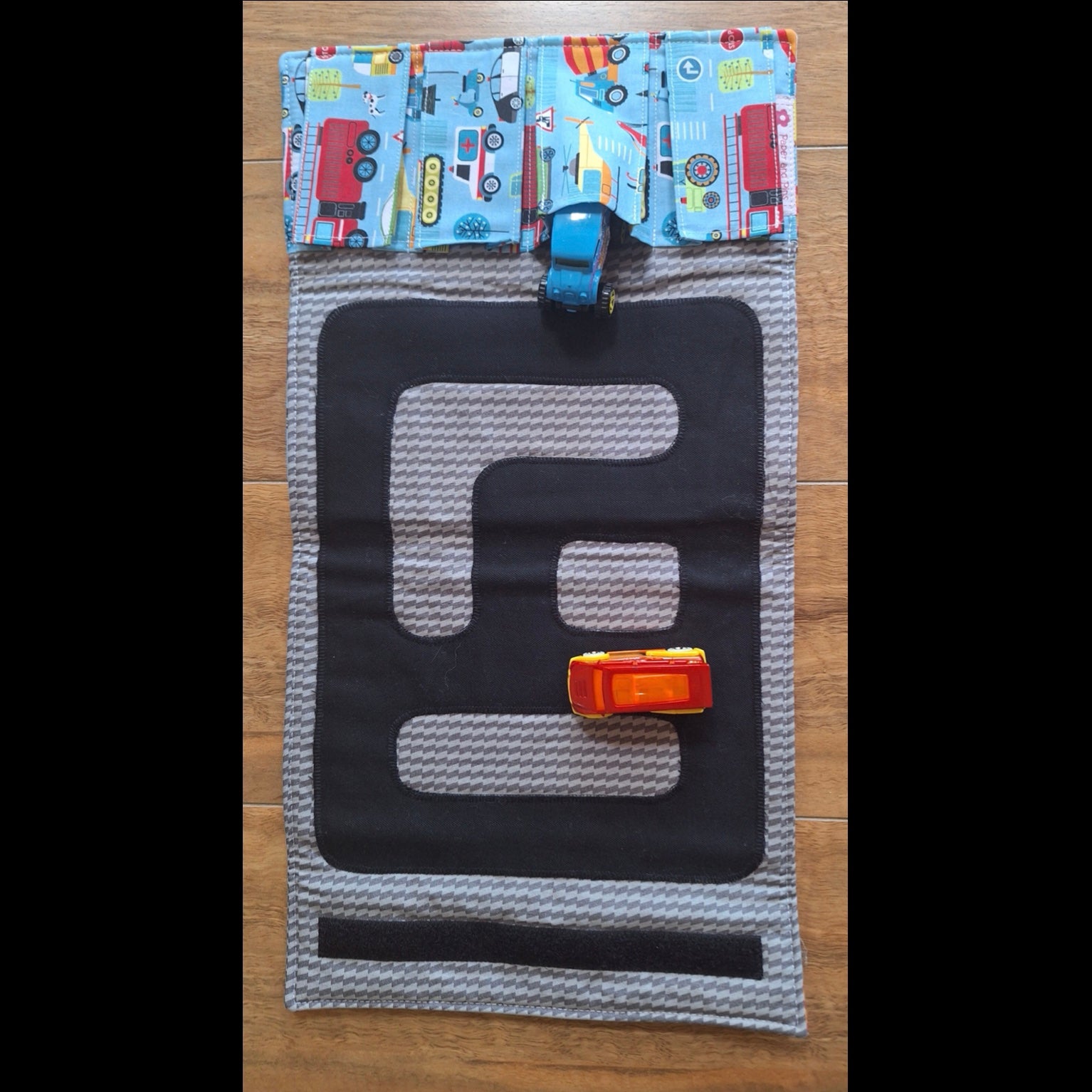 Handmade Fabric Toy Car Travel Roll Wallet