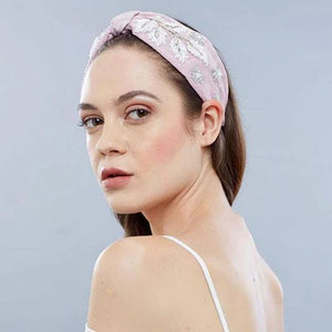 Hand Embroidered Bead Detail Luxury Headband - Claire Rose ** ON SALE **