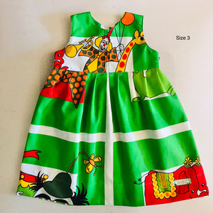 Girls empire handmade dress - Vintage Circus