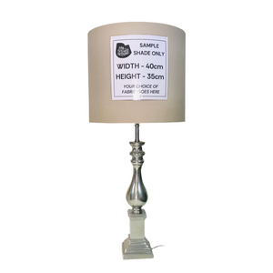 Lamp Base Only - Extra Tall Shaped Stainless Steel Table Lamp