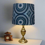 Brass Detailed Table Lamp with Wanakiji Shade