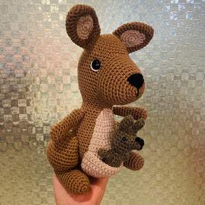 Kangaroo & Joey Crochet Toy