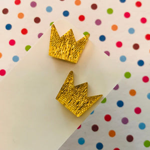 Novelty Studs Earrings - Graphic Acrylic