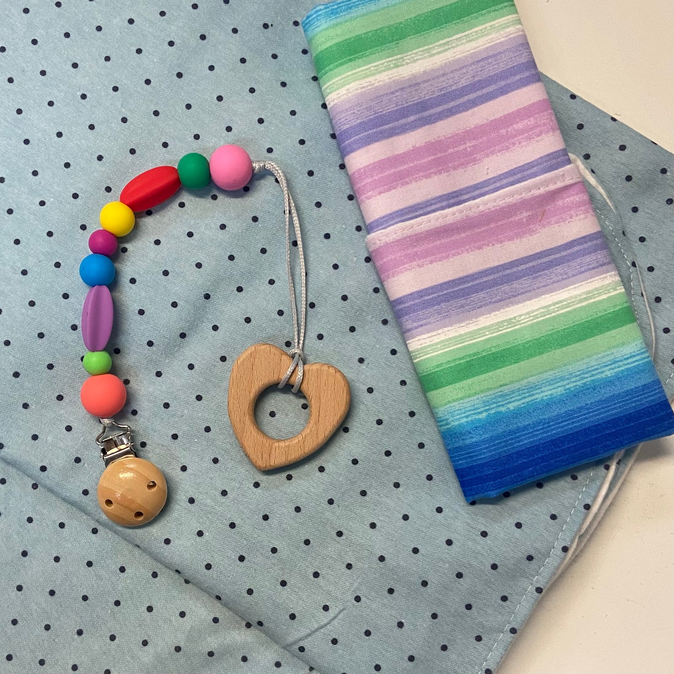 Gift Box - Blanket, Burp Cloth & Silicone Teether